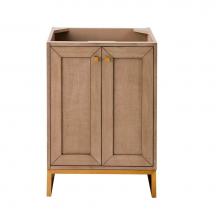 James Martin Vanities E303-V24-WW-RGD - Chianti 24'' Single Vanity Cabinet, Whitewashed Walnut, Radiant Gold