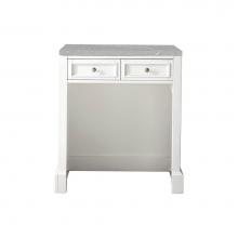 James Martin Vanities 825-CU30-BW-3ESR - De Soto 30'' Countertop Unit, Bright White w/ 3 CM Eternal Serena Quartz Top