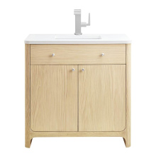 James Martin Vanities D125-V36-CSD-3WZ - Gracyn 36'' Single Vanity, Coastal Driftwood, w/ 3 CM White Zeus Quartz Top