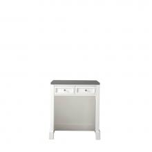 James Martin Vanities 825-CU30-BW-3GEX - De Soto 30'' Countertop Unit, Bright White w/ 3 CM Grey Expo Quartz Top