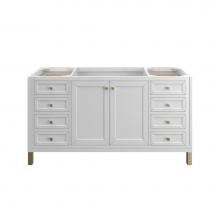 James Martin Vanities 305-V60S-GW - Chicago 60'' Single Vanity Cabinet, Glossy White