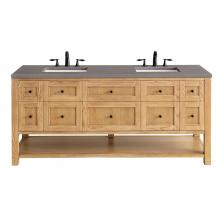 James Martin Vanities 330-V72-LNO-3GEX - Breckenridge 72'' Double Vanity, Light Natural Oak w/ 3 CM Grey Expo Top