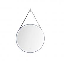 James Martin Vanities 911-M27.6-BNK - Annapolis 27.6'' Round Anti-Fogging LED Mirror, Brushed Nickel