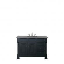 James Martin Vanities 147-114-5236-3GEX - Brookfield 48'' Single Vanity, Antique Black w/ 3 CM Grey Expo Quartz Top