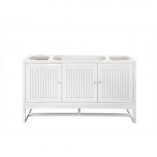 James Martin Vanities E645-V60S-GW - Athens 60'' Single Vanity Cabinet, Glossy White