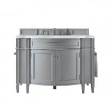 James Martin Vanities 650-V46R-UGR-AF - Brittany 46'' Single Vanity, Urban Gray w/ 3 CM Arctic Fall Solid Surface Top