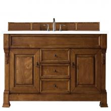 James Martin Vanities 147-114-5371-3WZ - Brookfield 60'' Single Vanity, Country Oak w/ 3 CM White Zeus Quartz Top