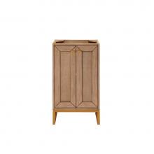 James Martin Vanities E303-V20-WW-RGD - Chianti 20'' Single Vanity Cabinet, Whitewashed Walnut, Radiant Gold