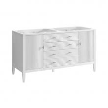 James Martin Vanities 485-V60D-BW - Myrrin 60'' Double Vanity, Bright White