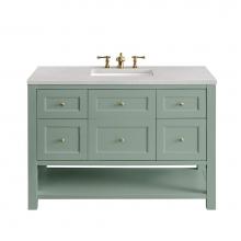 James Martin Vanities 330-V48-SC-3ESR - Breckenridge 48'' Single Vanity, Smokey Celadon w/ 3 CM Eternal Serena Top