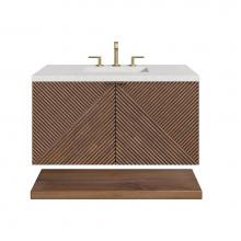 James Martin Vanities D200-V36-CSN-3LDL - Marcello 36'' Single Vanity, Chestnut w/ 3 CM Lime Delight Top