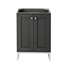 James Martin Vanities E303-V24-MG-BNK - Chianti 24'' Single Vanity Cabinet, Mineral Grey, Brushed Nickel