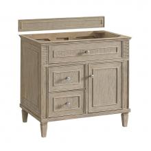 James Martin Vanities 424-V36-WWO - Lorelai 36'' Single Vanity, Whitewashed Oak