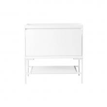 James Martin Vanities 805-V35.4-GW - Mantova 35.4'' Single Vanity Cabinet, Glossy White