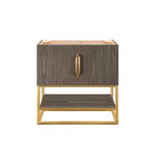 James Martin Vanities 388-V31.5-AGR-RGD - Columbia 31.5'' Single Vanity Cabinet, Ash Gray, Radiant Gold