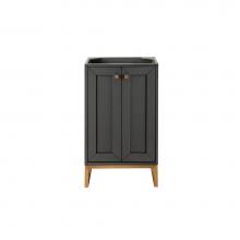 James Martin Vanities E303-V20-MG-RGD - Chianti 20'' Single Vanity Cabinet, Mineral Grey, Radiant Gold