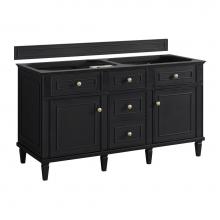 James Martin Vanities 424-V60D-BKO - Lorelai 60'' Double Vanity, Black Onyx