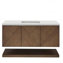 James Martin Vanities D200-V48-CSN-3LDL - Marcello 48'' Single Vanity, Chestnut w/ 3 CM Lime Delight Quartz Top