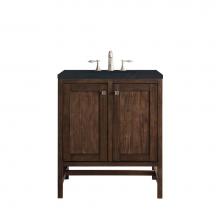 James Martin Vanities E445-V30-MCA-3CSP - Addison 30'' Single Vanity Cabinet (w/Doors), Mid Century Acacia, w/ 3 CM Charcoal Soaps