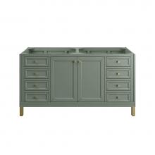 James Martin Vanities 305-V60D-SC - Chicago 60'' Double Vanity Cabinet, Smokey Celadon