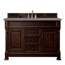 James Martin Vanities 147-114-5361-3GEX - Brookfield 60'' Single Vanity, Burnished Mahogany w/ 3 CM Grey Expo Quartz Top