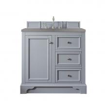 James Martin Vanities 825-V36-SL-3GEX - De Soto 36'' Single Vanity, Silver Gray w/ 3 CM Grey Expo Quartz Top