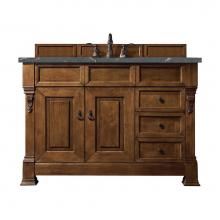 James Martin Vanities 147-114-5276-3PBL - Brookfield 48'' Single Vanity, Country Oak w/ 3 CM Parisien Bleu Quartz Top