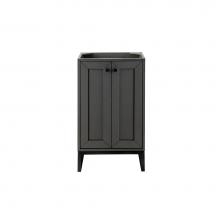 James Martin Vanities E303-V20-MG-MBK - Chianti 20'' Single Vanity Cabinet, Mineral Grey, Matte Black