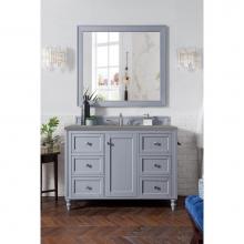 James Martin Vanities 301-V48-SL-3GEX - Copper Cove Encore 48'' Single Vanity, Silver Gray w/ 3 CM Grey Expo Quartz Top