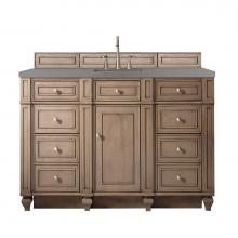 James Martin Vanities 157-V60S-WW-3GEX - Bristol 60'' Single Vanity, Whitewashed Walnut, w/ 3 CM Grey Expo Quartz Top