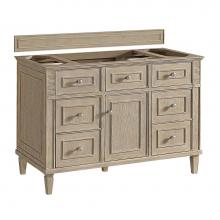 James Martin Vanities 424-V48-WWO - Lorelai 48'' Single Vanity, Whitewashed Oak