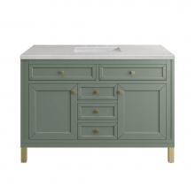 James Martin Vanities 305-V48-SC-3ESR - Chicago 48'' Single Vanity, Smokey Celadon w/ 3 CM Eternal Serena Top