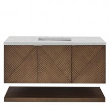 James Martin Vanities D200-V48-CSN-3EJP - Marcello 48'' Single Vanity, Chestnut w/ 3 CM Eternal Jasmine Pearl Quartz Top