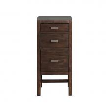 James Martin Vanities E444-BC15-MCA-3GEX - Addison 15'' Base Cabinet, Mid-Century Acacia w/ 3 CM Grey Expo Quartz Top