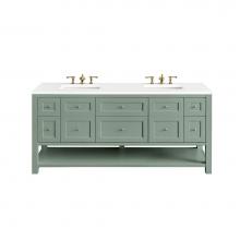 James Martin Vanities 330-V72-SC - Breckenridge 72'' Double Vanity Base Only, Smokey Celadon