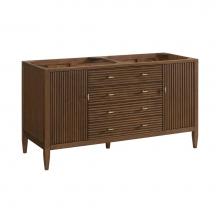 James Martin Vanities 485-V60D-WLT - Myrrin 60'' Double Vanity, Mid Century Walnut