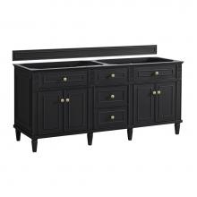 James Martin Vanities 424-V72-BKO - Lorelai 72'' Double Vanity, Black Onyx