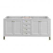 James Martin Vanities 305-V72-GW - Chicago 72'' Double Vanity Cabinet, Glossy White