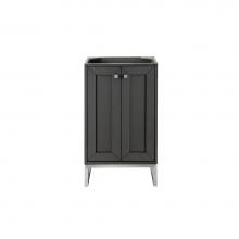 James Martin Vanities E303-V20-MG-BNK - Chianti 20'' Single Vanity Cabinet, Mineral Grey, Brushed Nickel