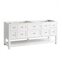 James Martin Vanities 330-V72-BW - Breckenridge 72'' Double Vanity Base Only, Bright White