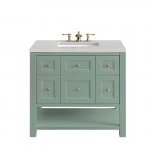 James Martin Vanities 330-V36-SC-3ESR - Breckenridge 36'' Single Vanity, Smokey Celadon w/ 3 CM Eternal Serena Top