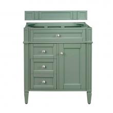 James Martin Vanities 650-V30-SC - Brittany 30'' Single Vanity Cabinet, Smokey Celadon