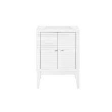 James Martin Vanities E213-V24-GW - Linden 24'' Single Vanity Cabinet, Glossy White