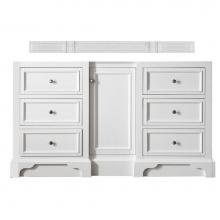 James Martin Vanities 825-V60S-BW - De Soto 60'' Single Vanity Cabinet, Bright White