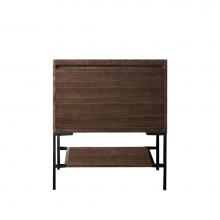 James Martin Vanities 805-V31.5-WLT-MB - Mantova 31.5'' Single Vanity Cabinet, Mid-Century Walnut, Matte Black Base