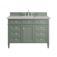 James Martin Vanities 650-V48-SC-3ESR - Brittany 48'' Single Vanity, Smokey Celadon w/ 3 CM Eternal Serena Top