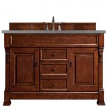 James Martin Vanities 147-114-5381-3GEX - Brookfield 60'' Single Vanity, Warm Cherry w/ 3 CM Grey Expo Quartz Top