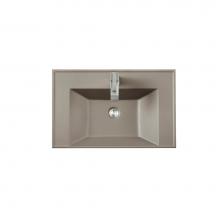 James Martin Vanities SWC-S27.6-STG - 27.6'' Single Sink Top, Stone Grey