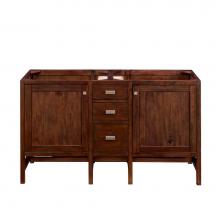 James Martin Vanities E444-V60D-MCA - Addison 60'' Double Vanity Cabinet, Mid-Century Acacia