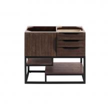 James Martin Vanities 388-V36-CFO-MB - Columbia 36'' Single Vanity, Coffee Oak, Matte Black